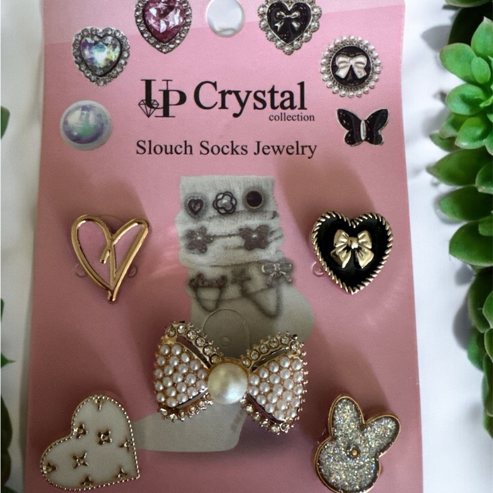 UP Crystal Collection Slouch Socks Jewelry Set